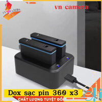 Dox sạc pin intar 360 x3 phụ kiện máy quay 360