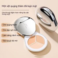 DPU ba màu kem che khuyết điểm che khuyết điểm đĩa khuyên bạn nên che mặt quầng thâm mắt đốm mụn không thấm nước sửa chữa khuôn mặt