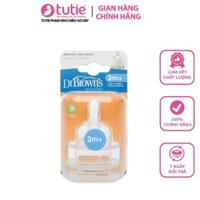 Dr Brown - Hộp 2 Chiếc Núm Ty Cổ Rộng Số 2