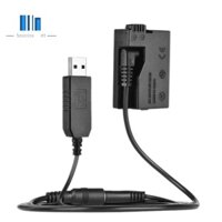 DR-E8 Dummy Battery with DC Power Bank USB Adapter Cable Replacement for LP-E8 for Canon EOS 550D 600D 650D 700D DSLR Cameras