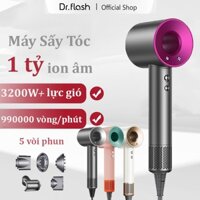Dr flash Máy Sấy Tóc Tạo Kiểu, 2 Chiều Nóng Lạnh Công suất 3200W，Máy Sấy Tóc ion âm Tặng Kèm Đầu Sấy