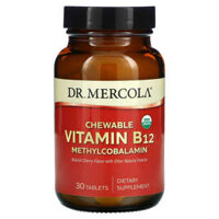 Dr. Mercola Chewable Vitamin B12 Methylcobalamin Natural Cherry 30 Tablets
