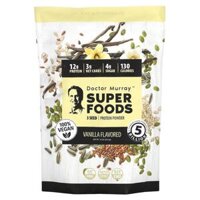 Dr. Murray’s Super Foods 3 Seed (Pumpkin Flax Sunflower) Vegan Protein Powder Vanilla 16 oz (453.5 g)