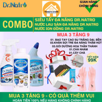 Dr Natro combo [Tẩy đa năng ion từ trường] [Nước lau sàn] [ion đồng] vệ sinh nhà cửa không hóa chất-TrangYu store