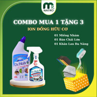 Dr Natro combo [Tẩy đa năng ion từ trường] [Tẩy ion đồng hữu cơ] vệ sinh nhà cửa sáng bóng không hóa chất - Msnatro