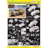 Dragon 6828 1 / 35 Xe tải 3t 4x2 của Đức w / 2cm FlaK 38 (2 trong 1) w / figures