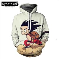 Dragon ball Áo Hoodie in 3D Áo Hoodie Cặp đôi Áo len Anime Áo khoác ngoài