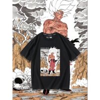 Dragon Ball Joint Tay Ngắn Nam Hoạt Hình Ngoại Vi Ngộ Không Frisa Mới Nhật Bản Hai Chiều Cotton Nguyên Chất Áo Thun 109