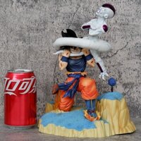 [Dragon ball] Mô hình Goku cắn đuôi Frieza base namek, cao 25 cm