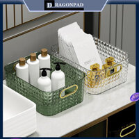 Dragonpad Poatable Hộp Bảo Quản Có Tay Cầm Dày Mỹ Phẩm Trang Sức Giỏ Chứa Đồ Phòng Tắm Nhà Bếp Để Bàn Sắp Xếp