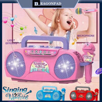 Dragonpad Trẻ Em Micro Karaoke Máy Hát Đồ Chơi Giáo Dục Di Động Có Ánh Sáng Quà Tặng Sinh Nhật Cho Bé Trai Và Bé Gái