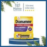 Dramamine Motion Sickness Less Drowsy Viên Uống  Say Tàu Xe 16 Viên Mỹ
