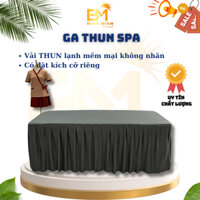 DRAP GA GIƯỜNG SPA, NỐI MI, GỘI ĐẦU trải phủ giường, xếp li đẹp mắt có lỗ úp mặt để massage body và trị liệu dưỡng sinh