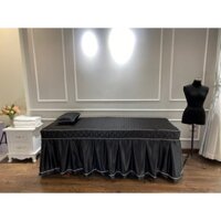 Drap ga phi lụa chần bông giường spa, massage, nail mi, phun xăm