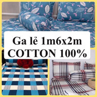 Drap lẻ (ga giường không áo gối) 1m6 x 2m cotton 100% chuẩn logo CTY nhiều mẫu