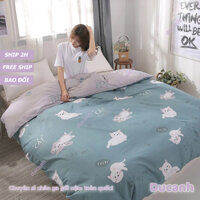 Drap Nệm Cotton Poly | 2 Mặt Kéo Khóa | 1m 1m2 1m4 1m6 1m8 | Nệm Dưới 10cm | DUCANH