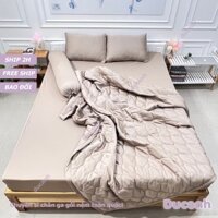 Drap Nệm thun lạnh Ý | 2 Mặt Kéo Khóa | 1m 1m2 1m4 1m6 1m8 | Nệm Dưới 10cm | TY2 | DUCANH