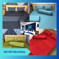 Drap Thun Lạnh [FREESHIP] Bộ Ga Thun Hàn Quốc (1 Ga, 3 Áo Gối)