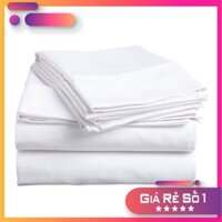 drap trắng trơn cho khách sạn size: 1m/m2/m4/m6/m8/2m2 (nệm dày 5-15cm) giá kho