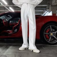Drape Phù Hợp Với Quần Nam Trắng Quần Thường Ngày Nam Phiên Bản Hàn Quốc Rời Thẳng Ống Rộng Ruffian Đẹp Trai Quần Nam m-3xl