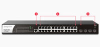 DrayTek VigorSwitch P2282x Layer 2+ (24 gigabit POE _SFP+ 10G)