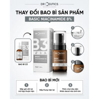 [DrCeutics] Serum Niacinamide Basic 8% Kiềm Dầu Giảm Mụn