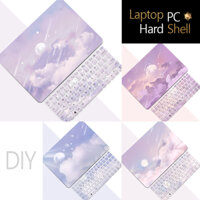 Dream Purple Sky Cover, Laptop Cover+Keyboard Cover Set cho Macbook Pro 13 Air 13 M1 A1466/A2337/A2338/A2442/A989, Bảo vệ máy tính xách tay tốt