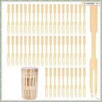 [Dreamedge] 500 Cái Nĩa Tre 3.5 Inch, Nĩa Cocktail Khai Vị, Nĩa Nhỏ Để Khai Vị, Dùng Một Lần / Nhỏ / Thực Phẩm Chọn Bền Đẹp