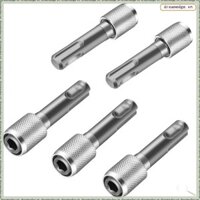 [Dreamedge] Bộ chuyển đổi đầu khoan 5 chiếc SDS-Plus, Bộ chuyển đổi Bit SDS Plus sang ổ cắm lục giác 1 / 4 Inch 6.35mm Giá đỡ máy khoan thép, mũi khoan, lắp đặt dễ dàng