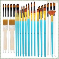 [Dreamedge] Bộ cọ 32 chiếc dùng để vẽ tranh Acrylic, màu nước, bộ lọc, quạt, bàn chải chi tiết, bộ cọ dành cho nghệ sĩ và người mới bắt đầu