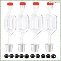 [Dreamedge] Khóa khí hình chữ S Homebrew Bubble Airlock Carboys Nút chặn & Van niêm phong lên men với Grommets cấp thực phẩm Làm rượu vang