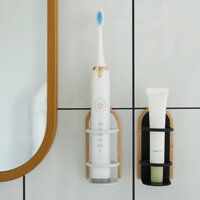 Dreamerhouse Điện Bàn Chải Đánh Răng Giá Treo Tường Đục Lỗ Nhà Vệ Sinh Treo Tường Cặp Đôi Bàn Chải Đánh Răng Giá Để Đồ Đế