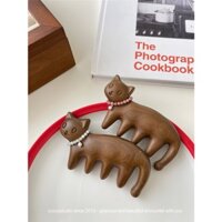 Dreamerhouse Lược Gỗ Tự Nhiên Mát Xa Đầu Cho Mèo