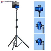 Dreamforest 2 in1 170 / 55cm Giá đỡ chân máy tính bảng có thể điều chỉnh Giá đỡ sàn Giá đỡ gắn trực tiếp Hỗ trợ cho tấm lót 4-13 inch / Điện thoại Giá đỡ lười biếng Hỗ trợ K3Q7