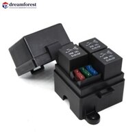 Dreamforest DC12V / 24V Xe Ô Tô Tự Động Xe Tải 3 Chiều Giá Đỡ Cầu Chì Rơle Mạch Cầu Chì Rơle 4 Chân hoặc 5 Chân 40A 80A Rơ Le J7Q4
