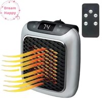 Dreamhappy 800W Mini Nóng Cho Gia Đình Phòng Tắm Nhỏ Quạt Sưởi Ấm Treo Tường PTC Gốm Điện Có Điều Khiển Từ Xa VN