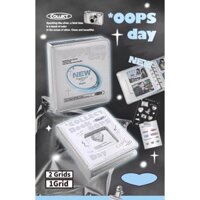 [DreamingPaste] Mini binder 2 ô/Collectbook 1 ô Silver chất liệu PU lưu trữ bo góc kpop