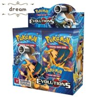 【DREAMLIFE】324Pcs/Box English Pokemon Booster Pack Collectible Trading Card Game Kids Toys board game battle card