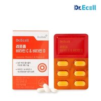 [Dr.Ecell] Liposome Vitamin C & Vitamin D 1.100mg x 30 Viên / Bổ sung Vitamin Liposomal chăm sóc sức khỏe của Hàn Quốc với khả năng hấp thụ được cải thiện