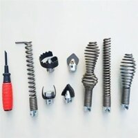 Dredger Spring Dredger Bit 16mm Cống thoát nước Dây Bit Ống Dredger Phụ kiện Trục linh hoạt Lò xo Bit