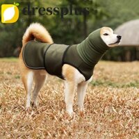 Dressplus Áo Vest lo âu cho chó, Áo khoác làm dịu chó phản quang đàn hồi, Quấn làm dịu chó ấm áp chống gió cho chó mềm mại Quần áo để bắn pháo hoa