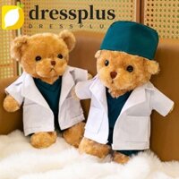 Dressplus Bác Sĩ Gấu Nhồi Bông, Áo Trắng Đồng Phục Y Tá Gấu Sang Trọng, Trường Cao Đẳng 30cm Bệnh Viện Động Vật Cuddly Sang Trọng Gấu Quà Tặng Ngày Của Y Tá