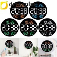 Dressplus Đồng hồ treo tường LED 10 Inch, Màn hình hiển thị nhiệt độ / độ ẩm Đồng hồ kỹ thuật số treo màn hình lớn, Độ sáng đếm ngược thời gian Đồng hồ điện tử treo tường có thể điều chỉnh