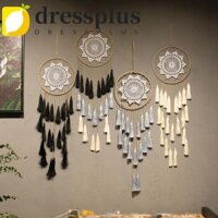 Dressplus Dream Catcher Boho Trang Trí Nhà Tua Rua Lông Vũ Trang Trí Thủ Công Macrame Handmade