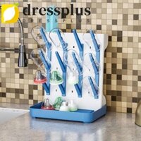 Dressplus Giá phơi bình sữa cho bé, Dụng cụ sắp xếp lưu trữ di động đứng dọc, Bảo quản dễ dàng có thể tháo rời Tiết kiệm không gian Giá phơi kính bằng nhựa Phụ kiện bình sữa cho bé