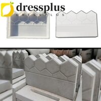 Dressplus Hàng rào sân vườn Khuôn gạch xi măng, Khuôn trang trí gạch cổ DIY, Phụ kiện trang trí sân bằng nhựa Tấm chắn sóng có thể tái sử dụng Giường bên Mô hình ao cá