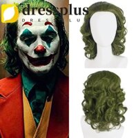 Dressplus Joker Cosplay Tóc Giả, Sợi Chịu Nhiệt Sóng Chú Hề Tóc Xanh, Phim Tự Nhiên Tổng Hợp Tóc Giả Phục Sinh