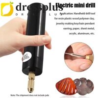 Dressplus Máy khoan Mini USB điện, Bộ nguồn cắm điện hoạt động chính xác cao Máy khoan điện Mini, Máy khoan cầm tay bằng nhựa cầm tay nhẹ Dụng cụ quay Acrylic