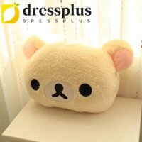 Dressplus Rilakkuma Đồ chơi sang trọng, Gối mềm hình gấu nâu Gối tay ấm áp, Búp bê sang trọng Peluche Chick Kawaii Gấu Đồ chơi nhồi bông Quà tặng sinh nhật
