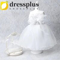 Dressplus Váy cưới cho chó mèo, Đầm công chúa Organza nơ lớn, Váy cổ tích Satin Váy chó con mềm mại dễ thương Tiệc sinh nhật